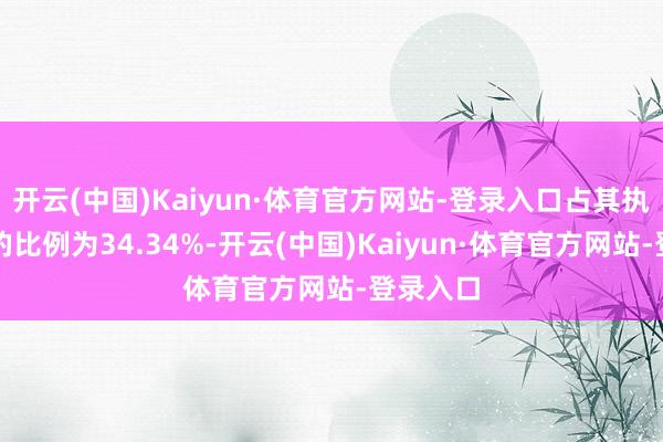 開云(中國)Kaiyun·體育官方網站-登錄入口占其執股數目的比例為34.34%-開云(中國)Kaiyun·體育官方網站-登錄入口